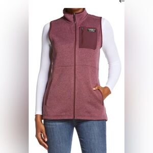 L.L.BEAN Sweater Fleece Longline Vest Size L, Pristine Condition